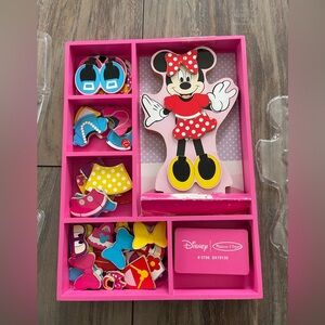 Disney Minnie Mouse Wooden Magnetic Dress-Up Set